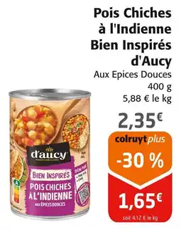 Colruyt D'AUCY Pois chiches à l'indienne bien inspirés offre