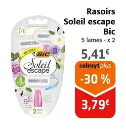Colruyt BIC Rasoirs Soleil escape offre