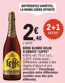 E.Leclerc Leffe - bière blonde belge d'abbaye offre