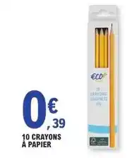 E.Leclerc 10 crayons a papier offre