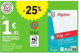E.Leclerc Esquisse - simples perforées offre