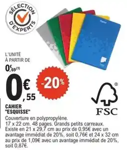E.Leclerc Esquisse - cahier offre