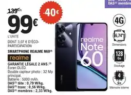E.Leclerc Realme - smartphone n60 offre