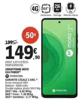 E.Leclerc Motorola - smartphone moto g24 power offre