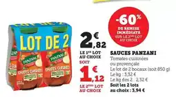 U Express Panzani - sauces offre
