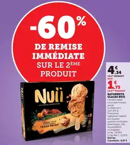 Hyper U Nuii - bâtonnets glaces offre