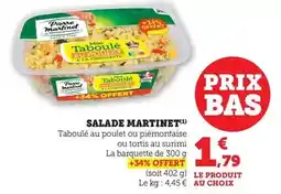 Hyper U Pierre martinet - salade offre