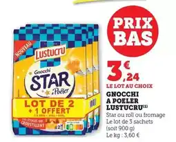 Hyper U Lustucru - gnocchi a poeler offre