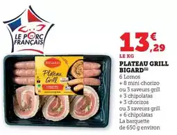 Hyper U Bigard - plateau grill offre