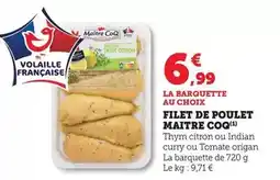 Hyper U Maître coq - filet de poulet offre
