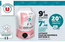 Hyper U U - coteaux d'aix en provence aop rose offre