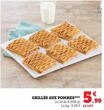 Hyper U Grillés aux pommes offre