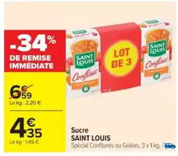 Cora x Carrefour SAINT LOUIS Sucre offre