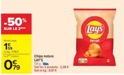 Cora x Carrefour LAY'S Chips nature offre