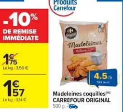 Cora x Carrefour Madeleines coquilles(m) carrefour original offre