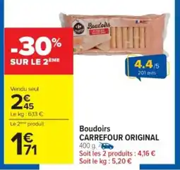 Cora x Carrefour Boudoirs carrefour original offre