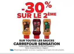 Cora x Carrefour Sur toutes les sauces carrefour sensation offre