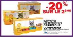 Cora x Carrefour Sur toutes les boîtes chats carrefour companino offre