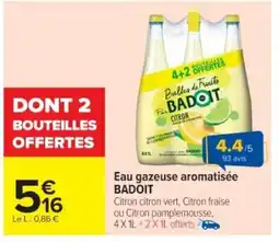 Cora x Carrefour BADOIT Eau gazeuse aromatisée offre