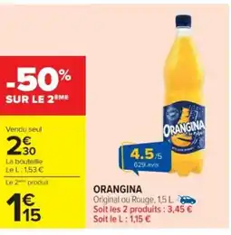 Cora x Carrefour ORANGINA Original ou Rouge offre