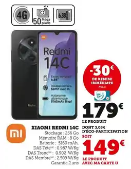 Super U Xiaomi Redmi 14C offre