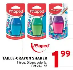 Trafic Taille-crayon shaker offre