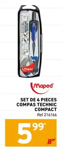 Trafic Set de 4 pieces compas technic compact offre