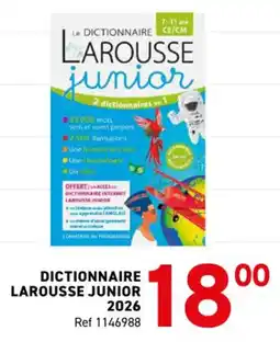 Trafic Dictionnaire larousse junior 2026 offre