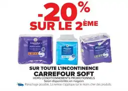 Cora x Carrefour Sur toute l'incontinence carrefour soft offre