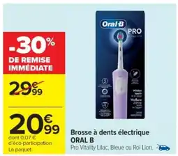 Cora x Carrefour ORAL B Brosse à dents électrique offre