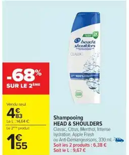 Cora x Carrefour HEAD & SHOULDERS Shampooing offre