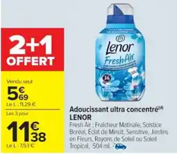 Cora x Carrefour LENOR Adoucissant ultra concentré offre