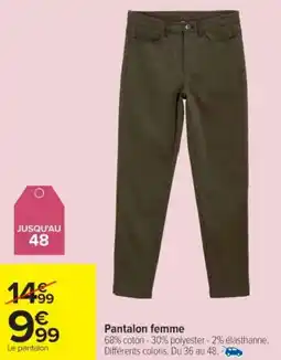 Cora x Carrefour Pantalon femme offre