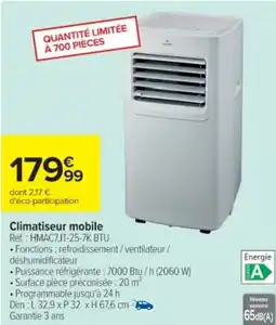 Cora x Carrefour Climatiseur mobile offre