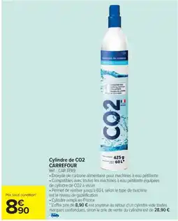 Cora x Carrefour CO2 Cylindre de carrefour offre