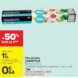 Cora x Carrefour Film étirable carrefour offre