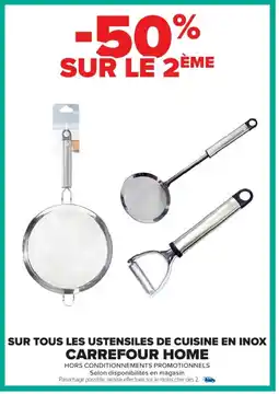 Cora x Carrefour Sur tous les ustensiles de cuisine en inox carrefour home offre