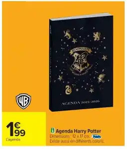 Cora x Carrefour Agenda Harry Potter offre