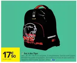 Cora x Carrefour Sac à dos Tiger offre