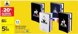 Cora x Carrefour Agenda scolaire "Le coq sportif" offre