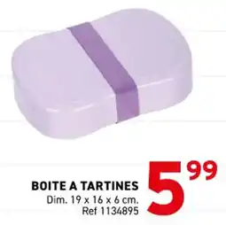 Trafic Boite a tartines offre