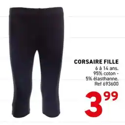 Trafic Corsaire fille offre