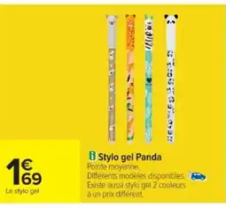 Cora x Carrefour Stylo gel Panda offre