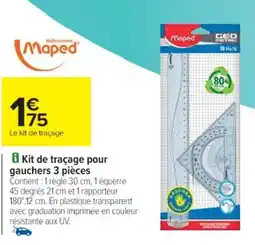 Cora x Carrefour MAPED Kit de traçage pour gauchers offre