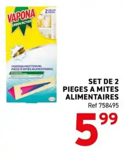 Trafic Set de 2 pieges a mites alimentaires offre