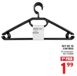 Trafic Set de 10 cintres offre