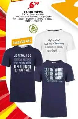 Trafic T shirt homme offre