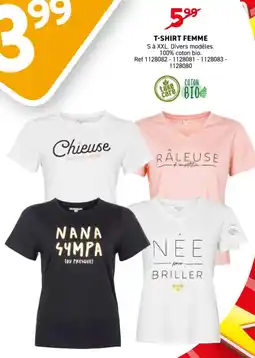 Trafic T shirt femme offre
