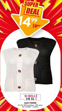 Trafic Gilet femme offre