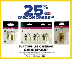 Cora x Carrefour Sur tous les cadenas carrefour offre